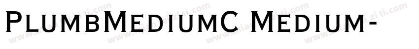 PlumbMediumC Medium字体转换